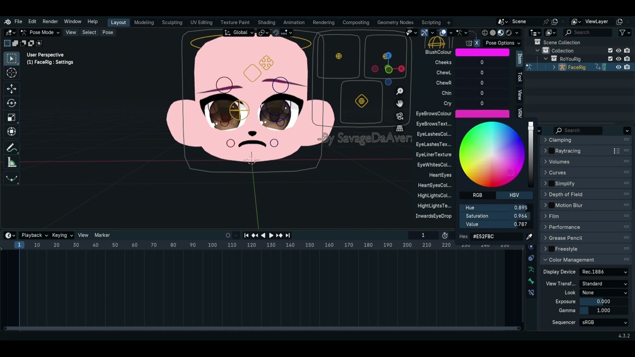 Free Upcoming Anime Face Rig for Roblox